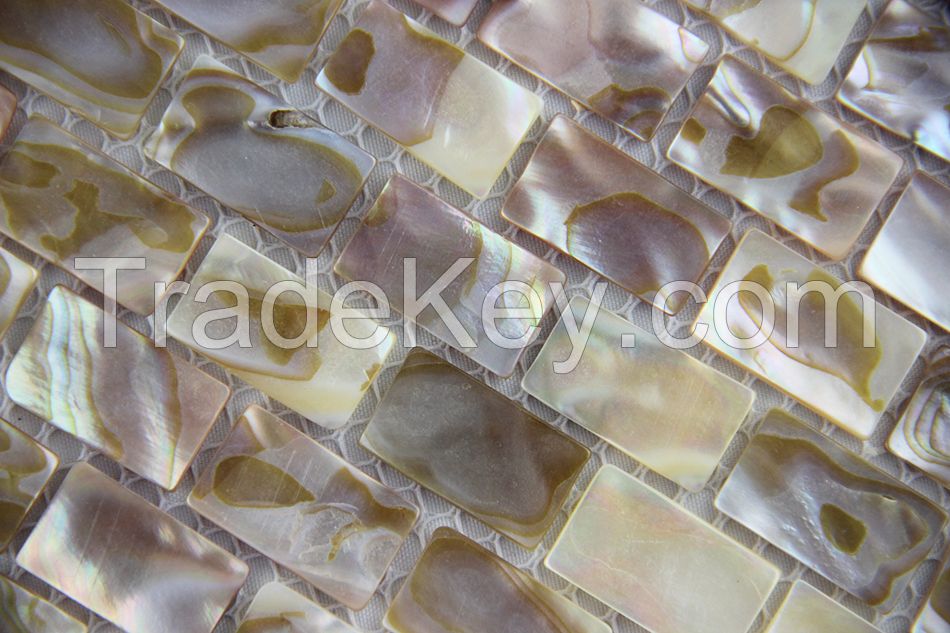 MOP-G01 mother of pearl shell mosaic tile wall tile