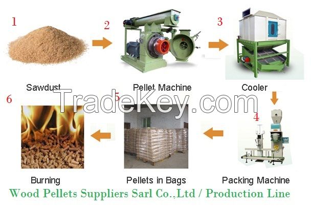 DIN PLUS Wood Pellet, Fuel Wood Pellets, Pine Wood Pellet, Spruce Wood Pellets, Oak Wood Pellets