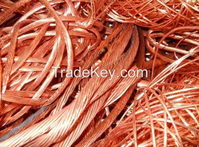 Copper wires CU99.7% , 0.6-1.6mm, High purity copper wire scrap 99.99%