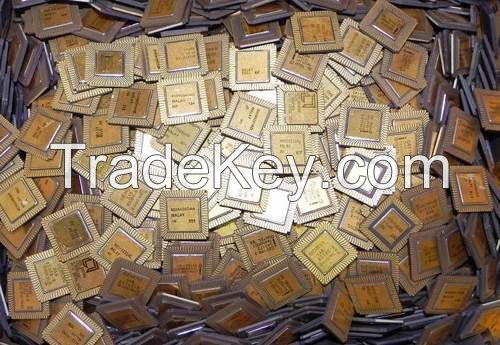 PENTIUM PRO GOLD CERAMIC CPU SCRAP HIGH GRADE CPU SCRAP, COMPUTERS CPUS /