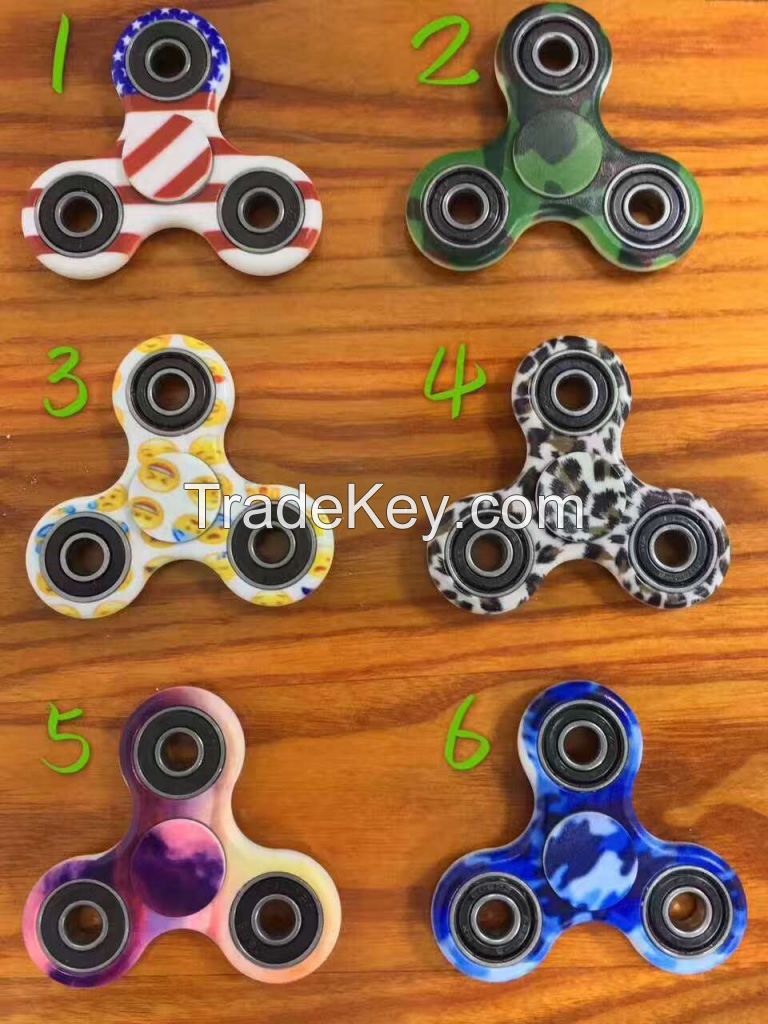 Delta Tri-Spinner Fidget Toy Hand Spinner Camouflage, Stress Reducer Relieve Anxiety