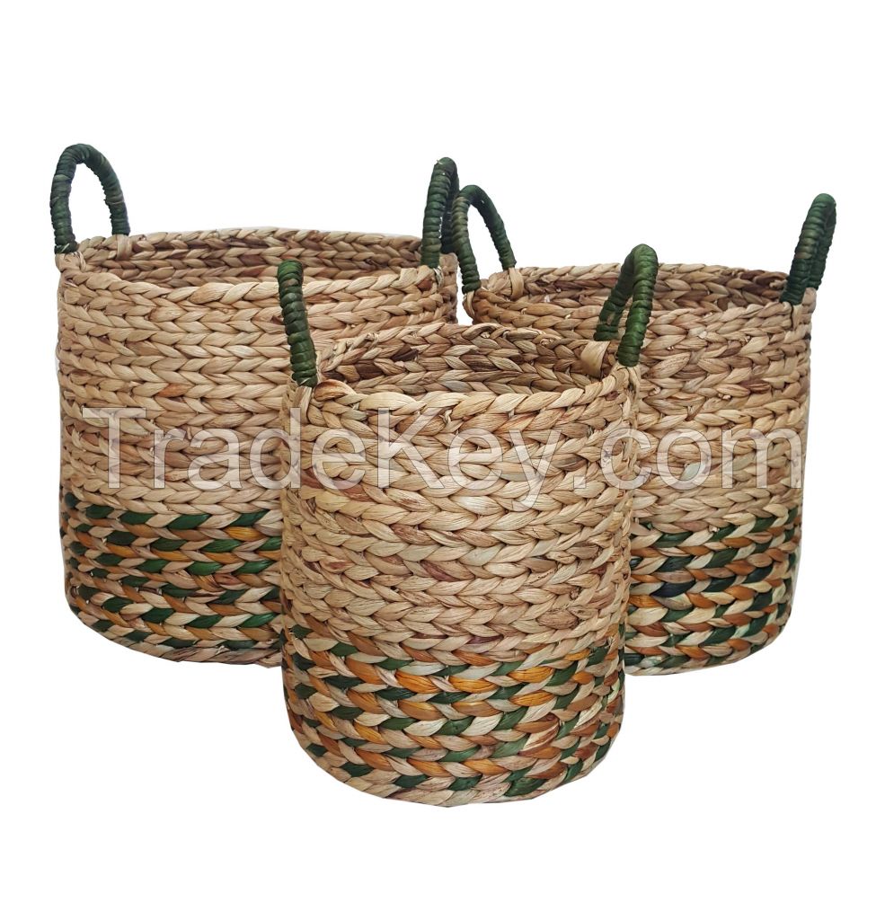 WATER HYACINTH BASKET - LAUNDRY BASKET- LAN INNOVATION