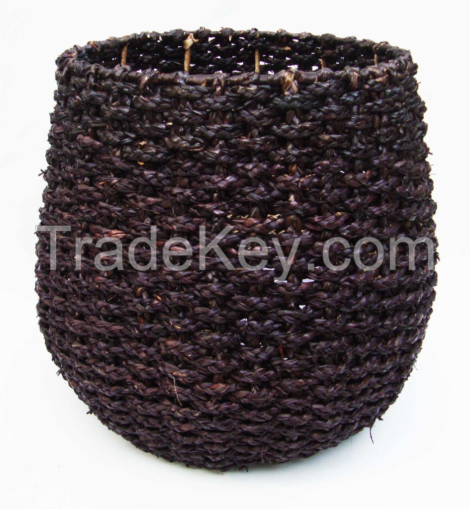Vietnam seagrass basket - Modern braided storage basket - Woven oversized storage basket - Vietnam seagrass laudry basket - LAN INNOVATION
