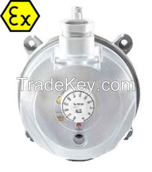 Explosion proof Differential Pressure Switch - Air, Clean gas