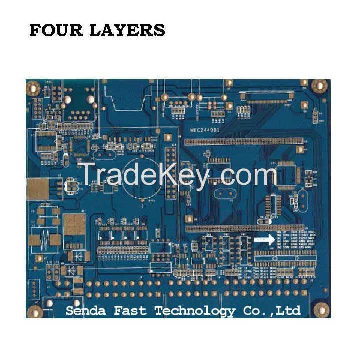 Four Layers PCB Customization, PCB Prototype Fabrication, Reliable Quality Printed Circuit Board, PCB Sample Order Supported, PCB Factory Fabrication