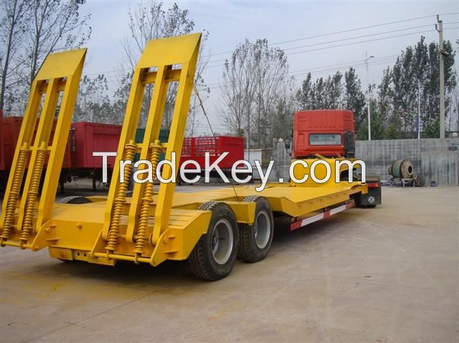 3 Axle Lowbed/Lowboy Truck Semi Trailer for Sale(Axle/Size Optional)