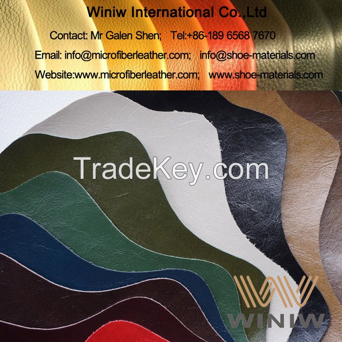 Synthetic Cowhide Microfiber Leather for Furniture Upholstery