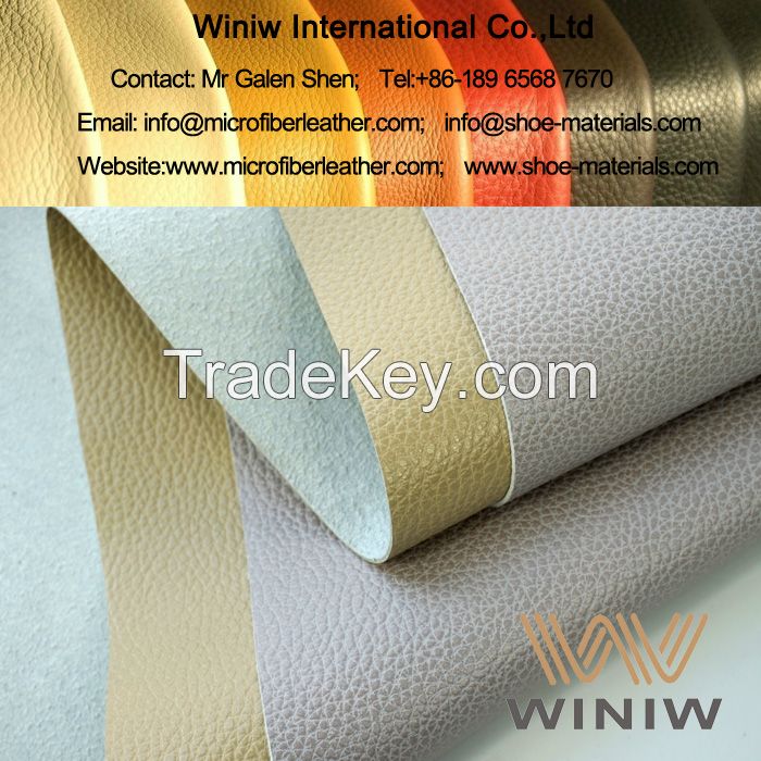 Synthetic Cowhide Microfiber Leather for Furniture Upholstery