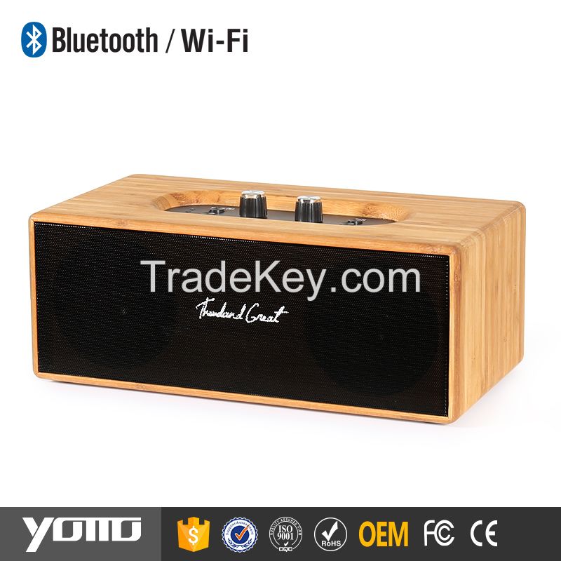 2.0-ch computer speakers wooden Bluetooth speaker 2.0 speaker