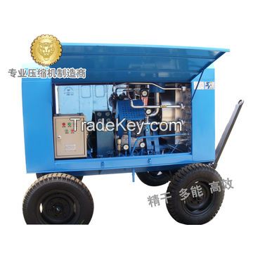 trunk-mounted portable type air compressor