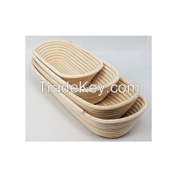 Oblong Banneton Basket, Proofing basket, rattan banneton basket