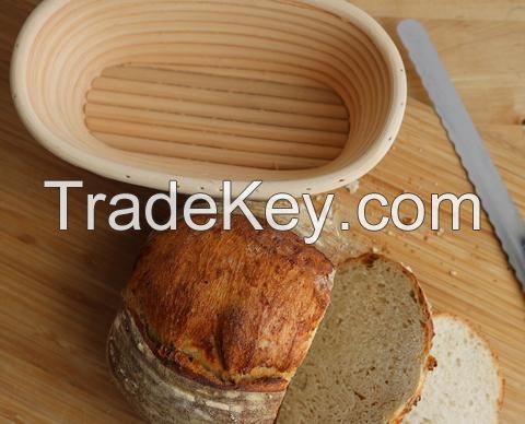 Oblong Banneton Basket, Proofing basket, rattan banneton basket