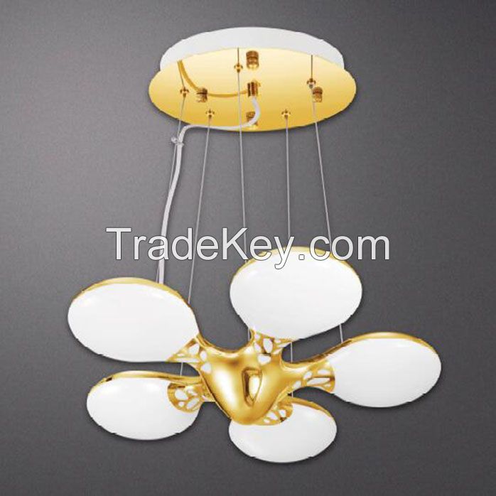 New Ufo Series Style Gold Led Ceiling Lights Five Light Head