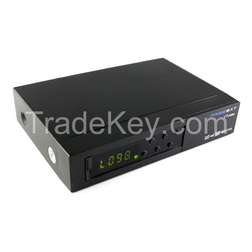 Freesat V7 Terrestrial Satellite Receiver DVB-T2 Set Top Box Support USB WiFi Dongle