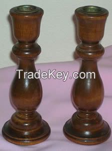 WOODEN CANDLE STANDS