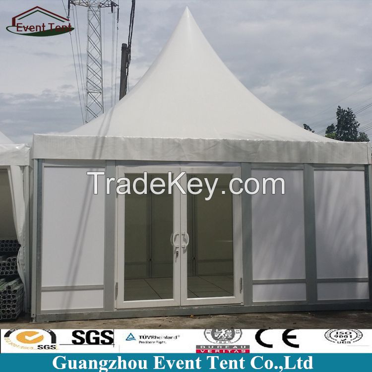 Guangzhou 4x4m Pagoda Tent, Aluminum Pagoda tent for sale with glass doors