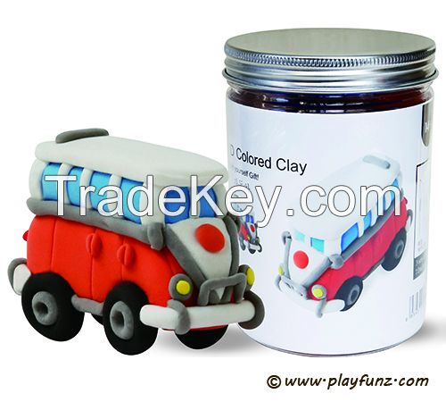 3D Colored Clay- Vintage cars