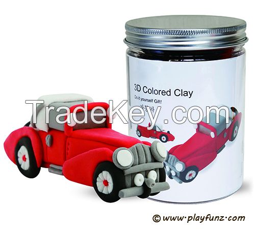 3D Colored Clay- Vintage cars