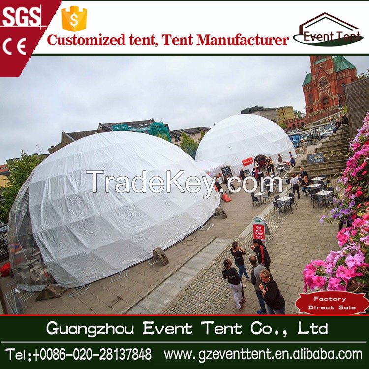 200 square meter steel frame party geodesic dome tent for sale