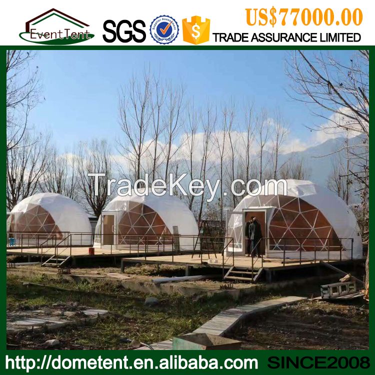 High Quality Clear Roof Igloo Garden Dome Houses Camping Resort Glass Dome Tent