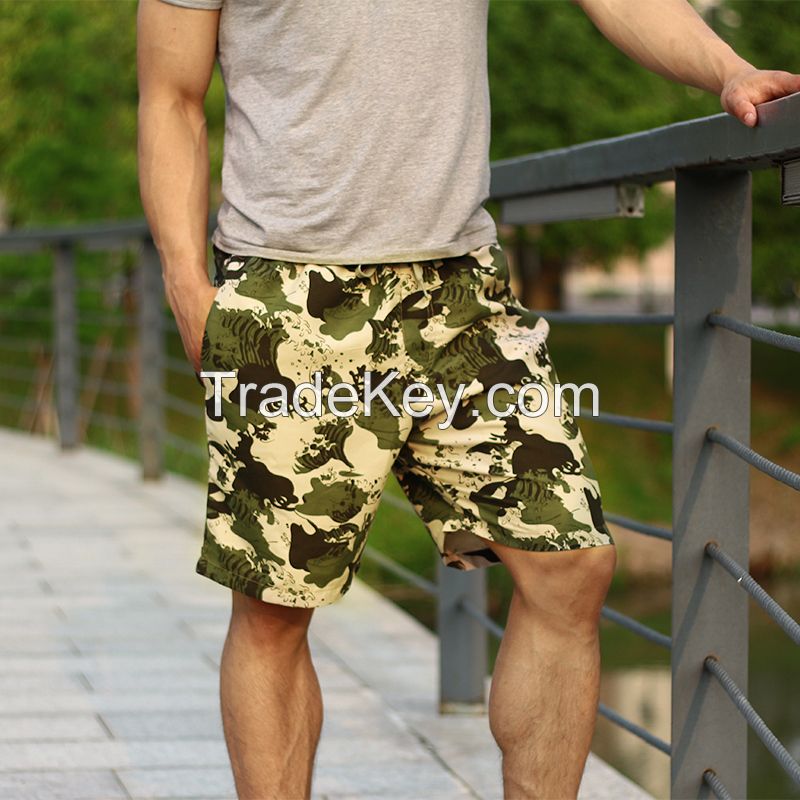 Mens summer camouflage beach shorts
