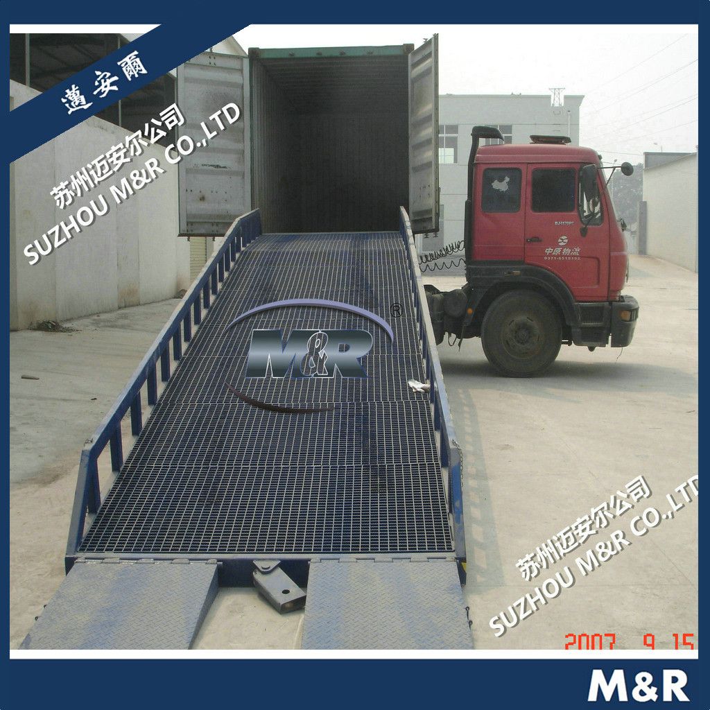 container unloading yard ramp