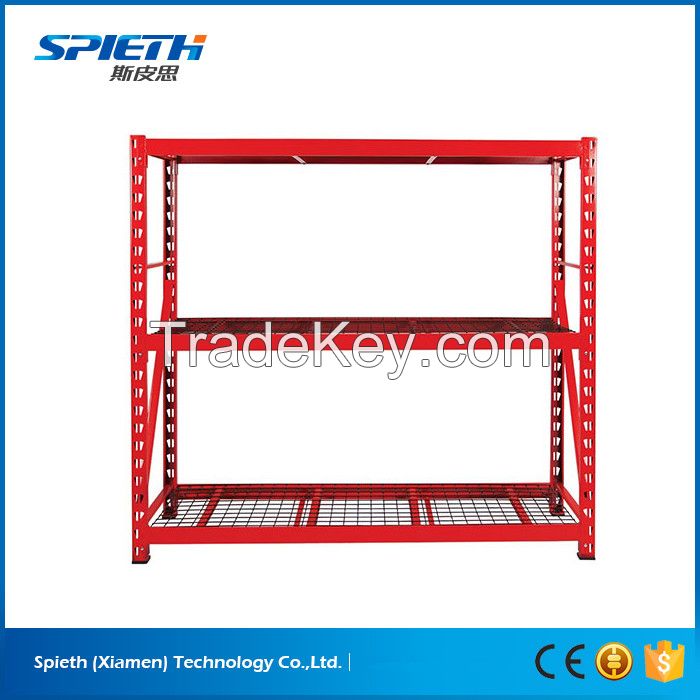 Heavy duty industrial storage rack steel mesh shelving