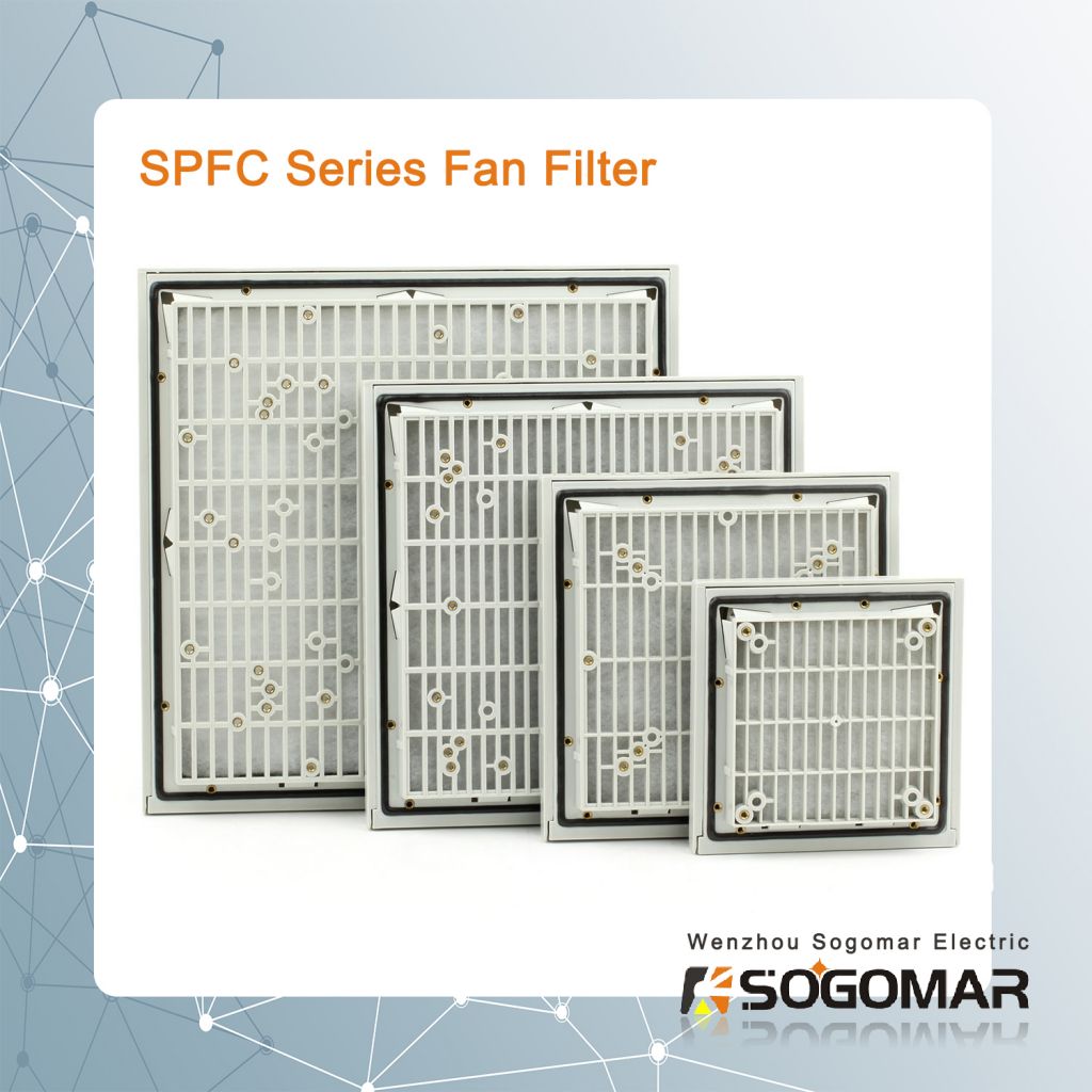 ventilation plastic fan filter and metal finger guard