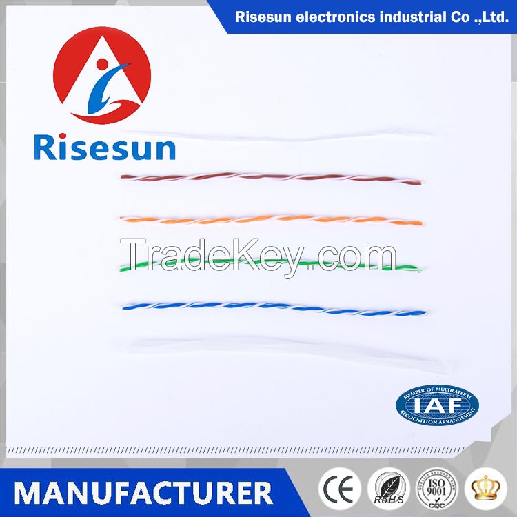 made in Guangzhou risesun factory supply good price utp cat6 network cable