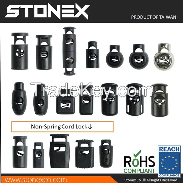 Stonex Wholesale Plastic Cord Strap Stopper, Cord Locks, drawstring Locks with and Without Spring