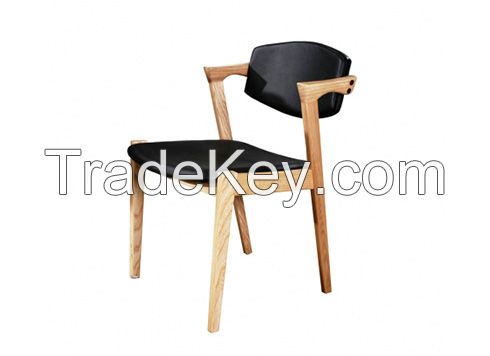 Solid wood danish dining chairs