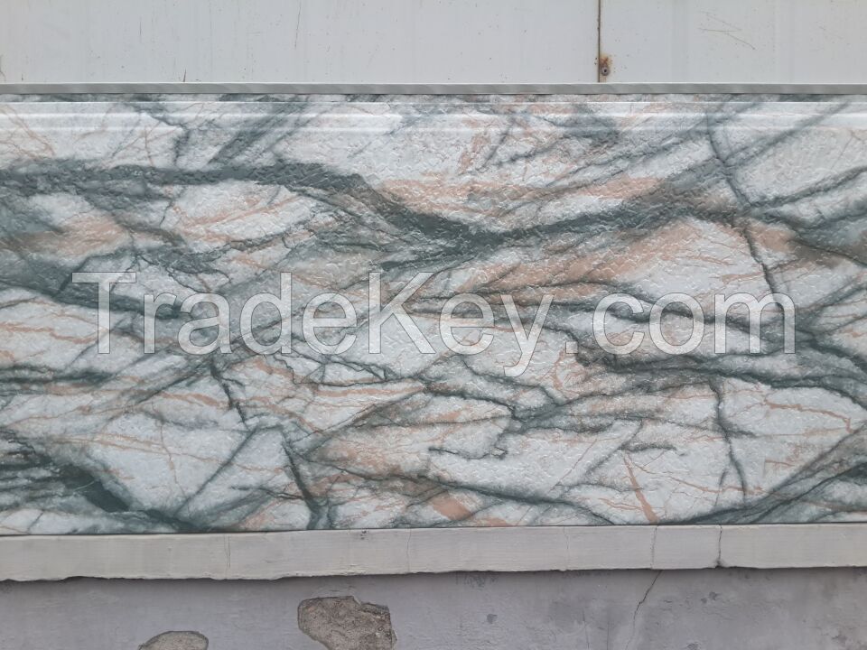 Alum-Zinc Coated Metallic Decorative Colorful  Wall Panel