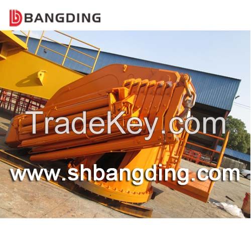 electric hydraulic offshore knuckle telescopic boom ship deck marine crane