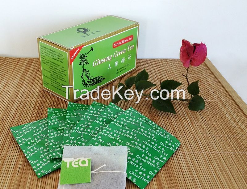 Chinese Herbal Ginseng Green tea bag