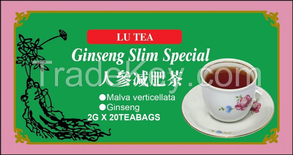 Chinese Ginseng Slim Special Herbal tea bag