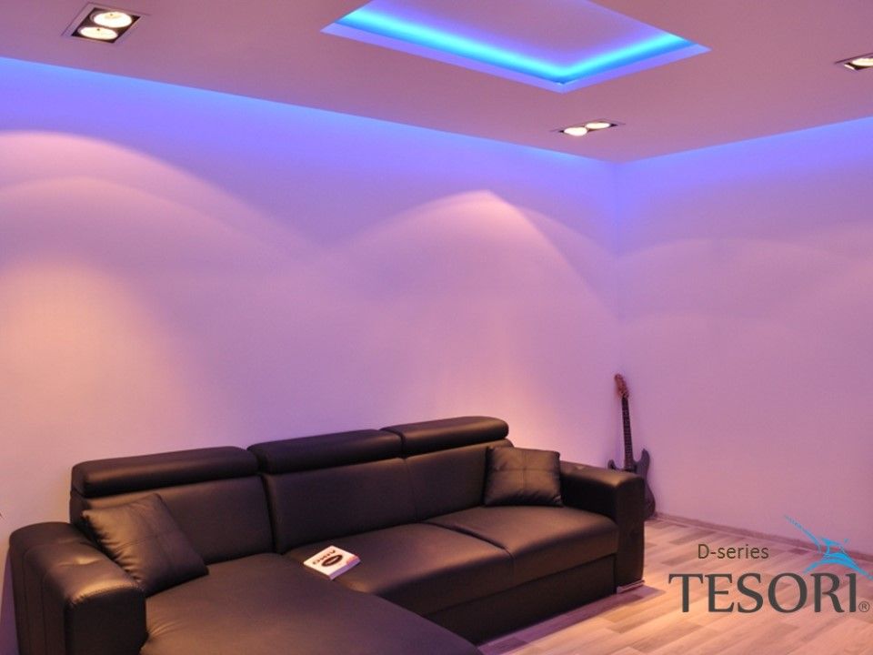 Tesori D PS coated cornices for LED indirect lighting