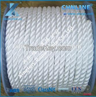 24mm 3 strand polypropylene rope for marine mooring rope/lines