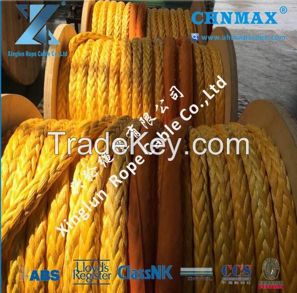 38mm HMPE MOORING ROPES both ends eye spliced