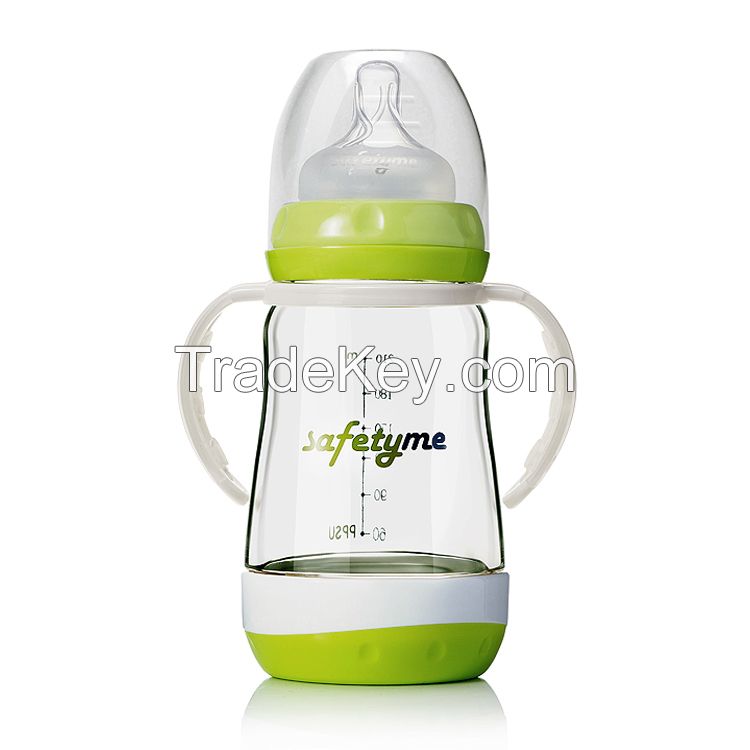 Scald Proof wide neck Baby bottle infant kids' nursing bottle Small volume feeding sets