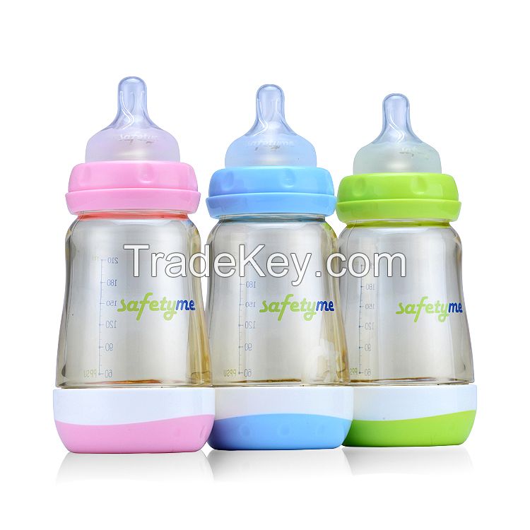 Scald Proof Baby bottle wide neck infant kids' nursing bottle Small volume feeding sets