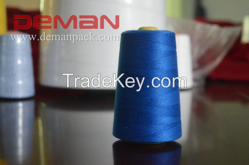 Polyester bag sewing closing thread 20/6 for Newlong Fischbein 