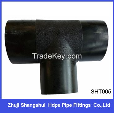 Factory OEM service HDPE pipe fittings equal tee