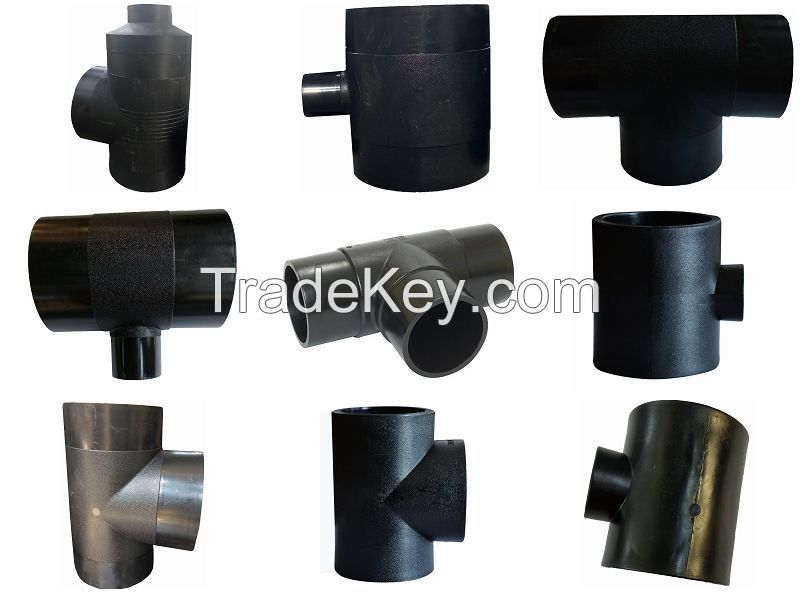 Factory OEM service HDPE pipe fittings  tee