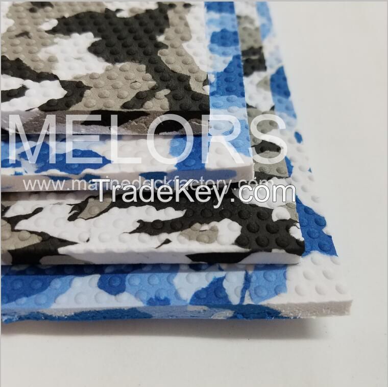 Melors EVA Anti-slip Foam Black Camo Decking Boat Sheet