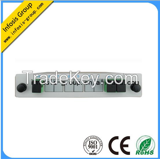 Chinese manufacturer 1*2 plc splitter lgx box, optical splitter in LGX box, plc splitter lgx box
