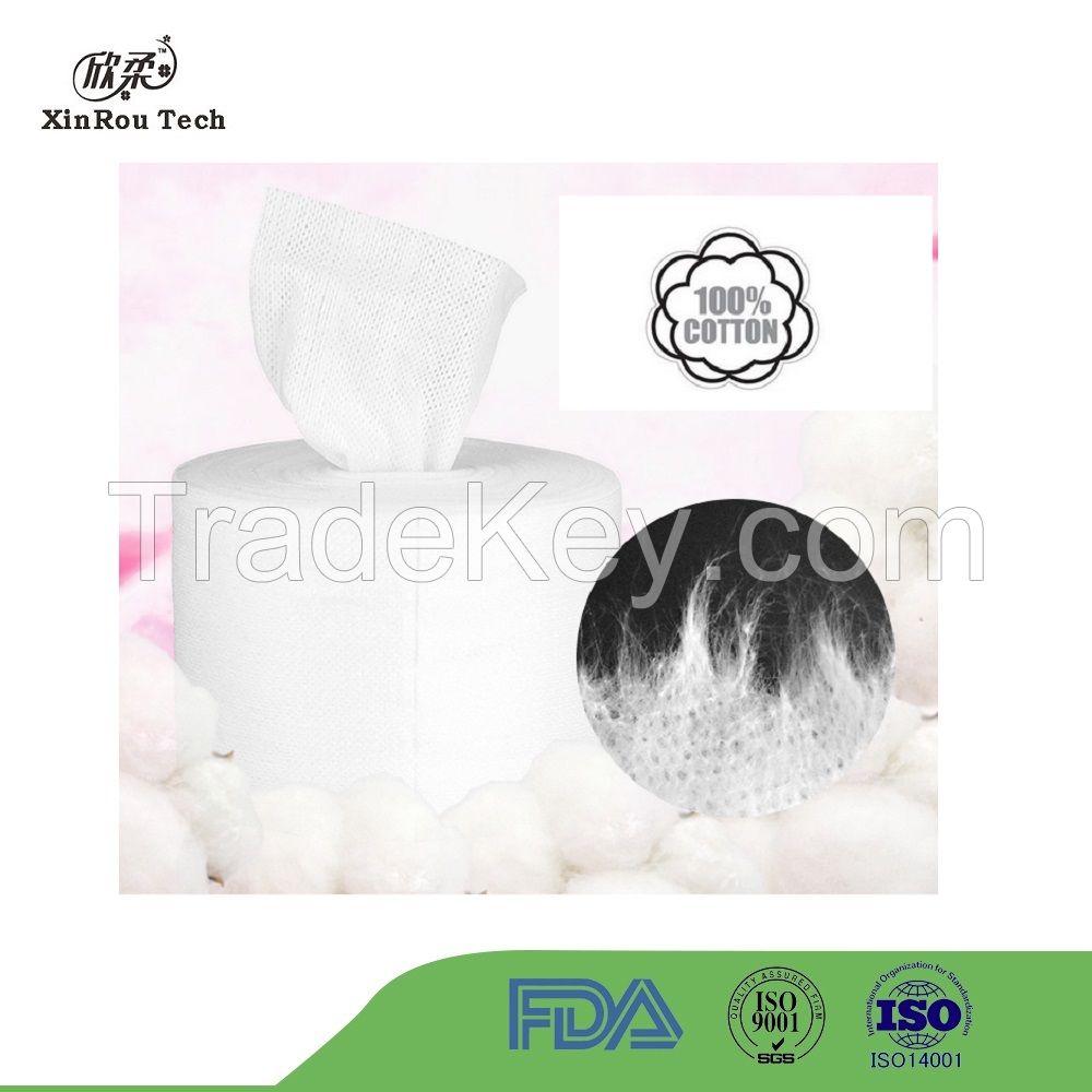 100% Cotton Non Woven Parent Jumbo Roll Raw Material of Toilet Paper Tissue