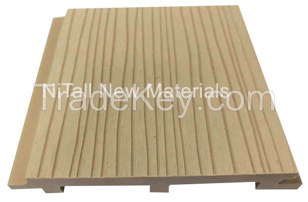 Flame resistance wooden-plastic composite wall board panel
