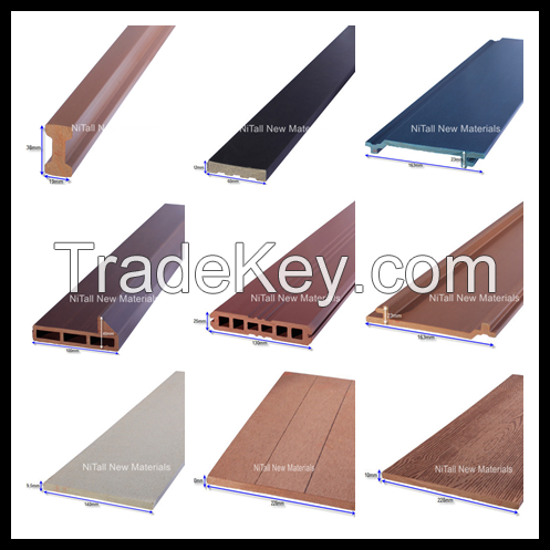 Wooden-plastic composite wall board, wpc wall panel, wpc wall cladding