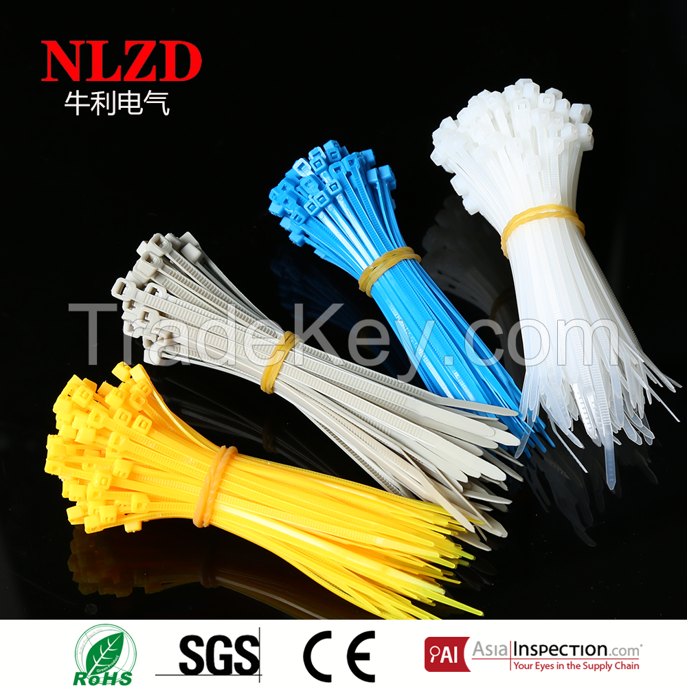 Self locking nylon cable tie,zip tie,tie wraps with UL CE ROHS Certificates