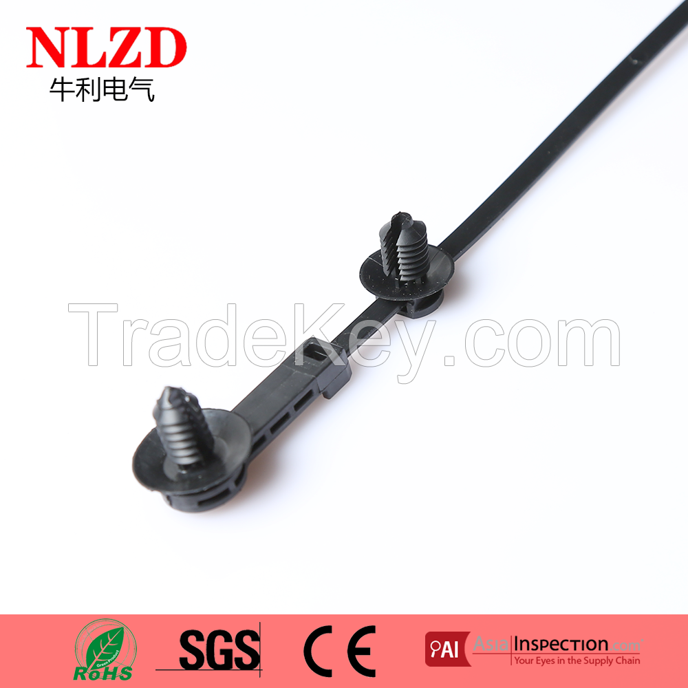 Push Mount Cable Tie for car,insert cable tie